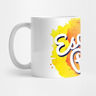 Yellow/Orange Watercolor Mug